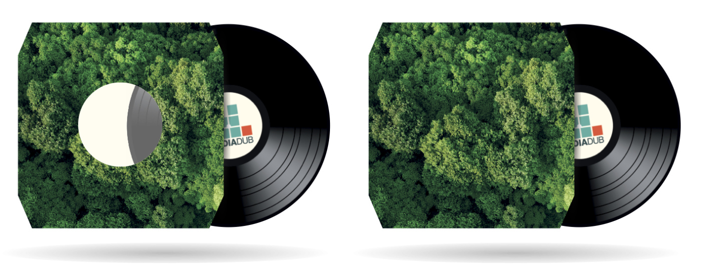 NIEUW - Mediadub bedrukte polylines binnenhoezen met afgesneden hoeken