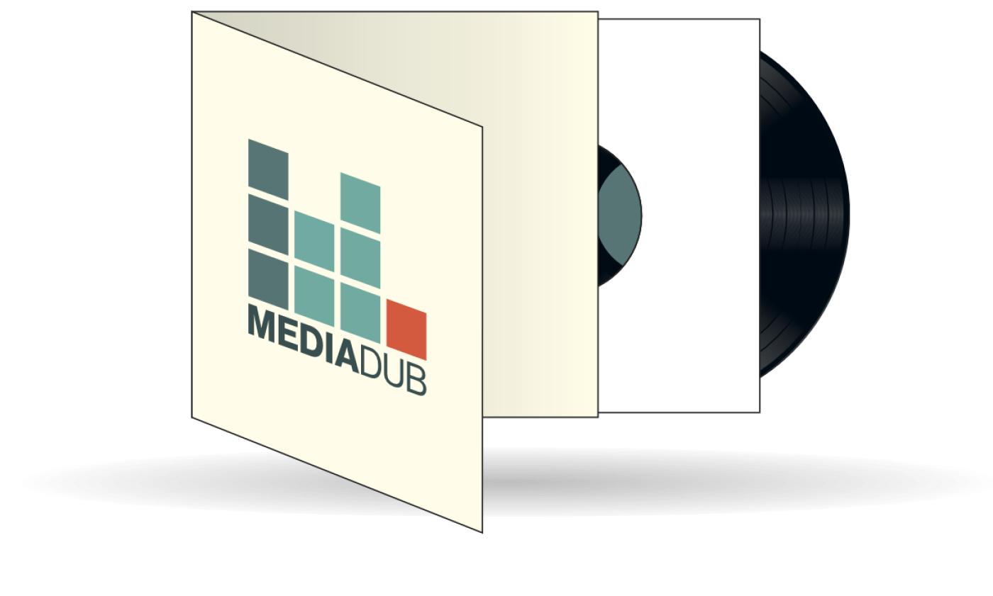 Mediadub bedrukte gatefold voor 1 of 2 LP's
